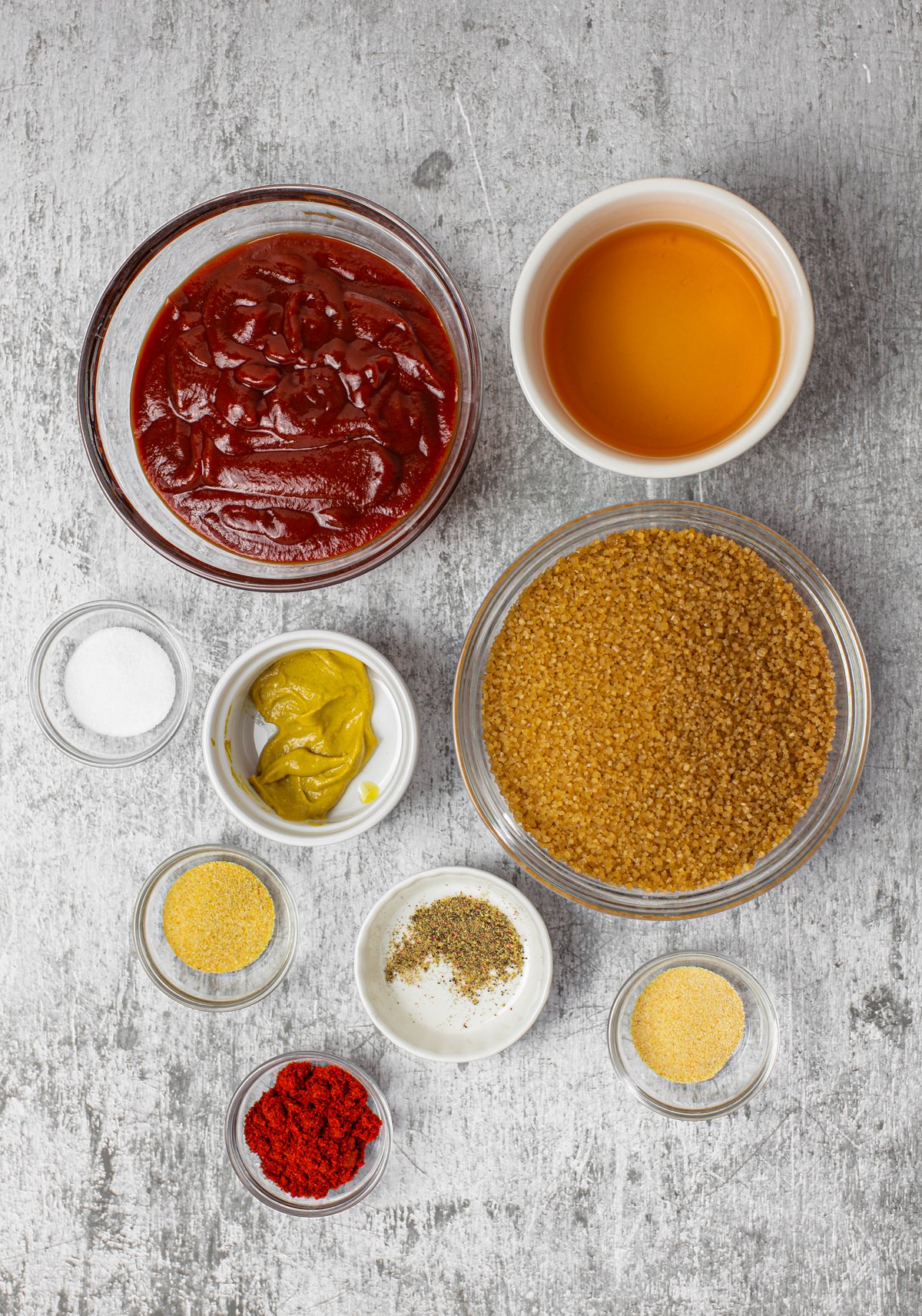 Ingredients needed to make a Homemade BBQ Sauce Recipe
