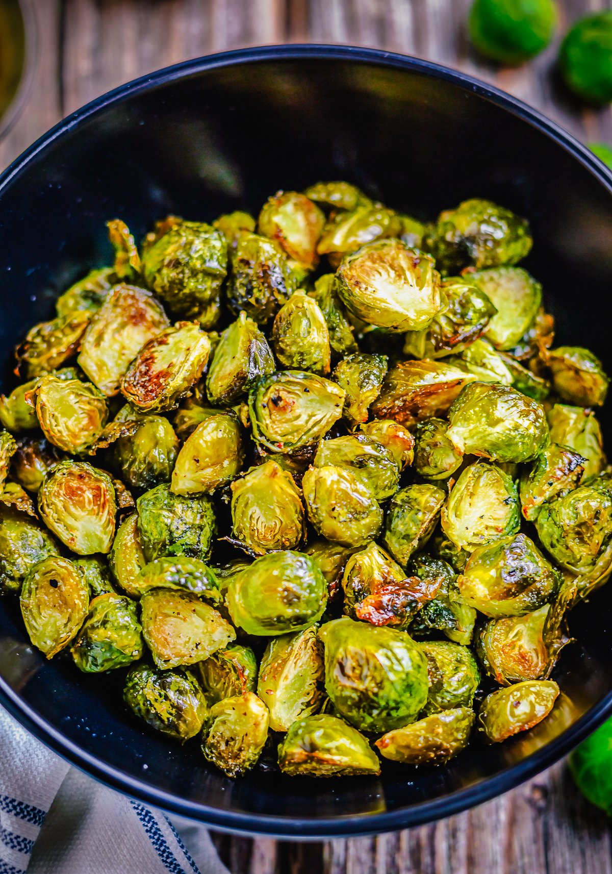 Bowl full of Brussel Sprout Recipe.