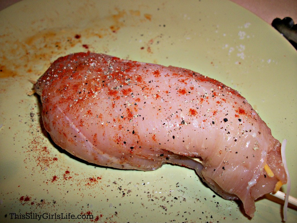 Broccoli and Cheese Stuffed Chicken Breast from ThisSillyGirlsLife.com