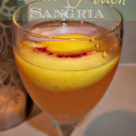 White Peach Sangria recipe from ThisSillyGirlsLife.com