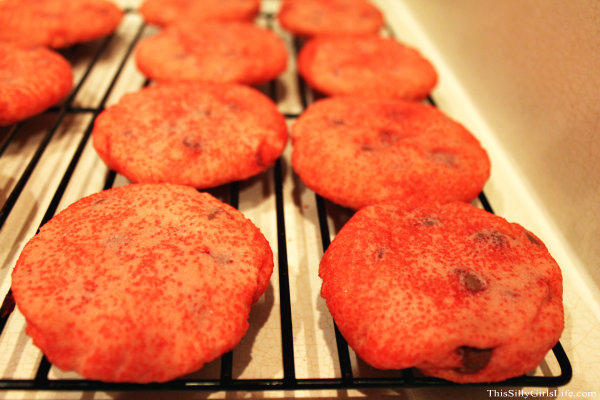Chocolate Covered Strawberry Jello Cookies