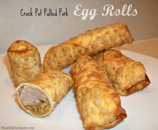 Crock Pot Pulled Pork Egg Rolls