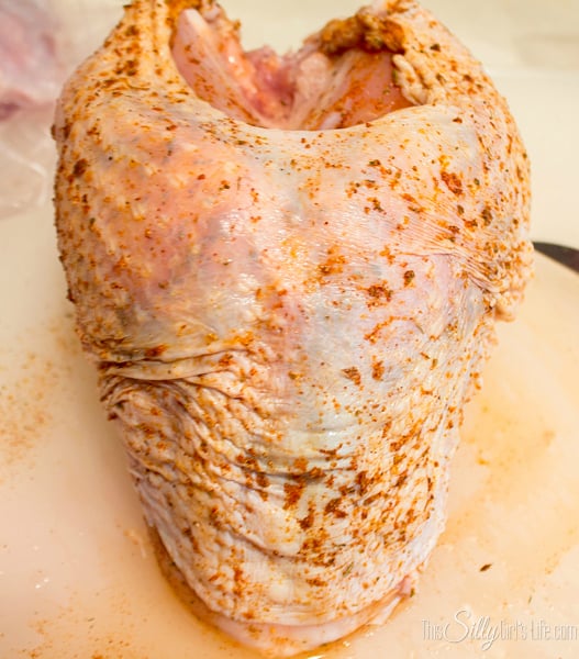 Slow Cooker Cajun Turkey Breast recipe from https://ThisSillyGirlsLife.com #CajunTurkeyBreast #SlowCooker #Thanksgiving