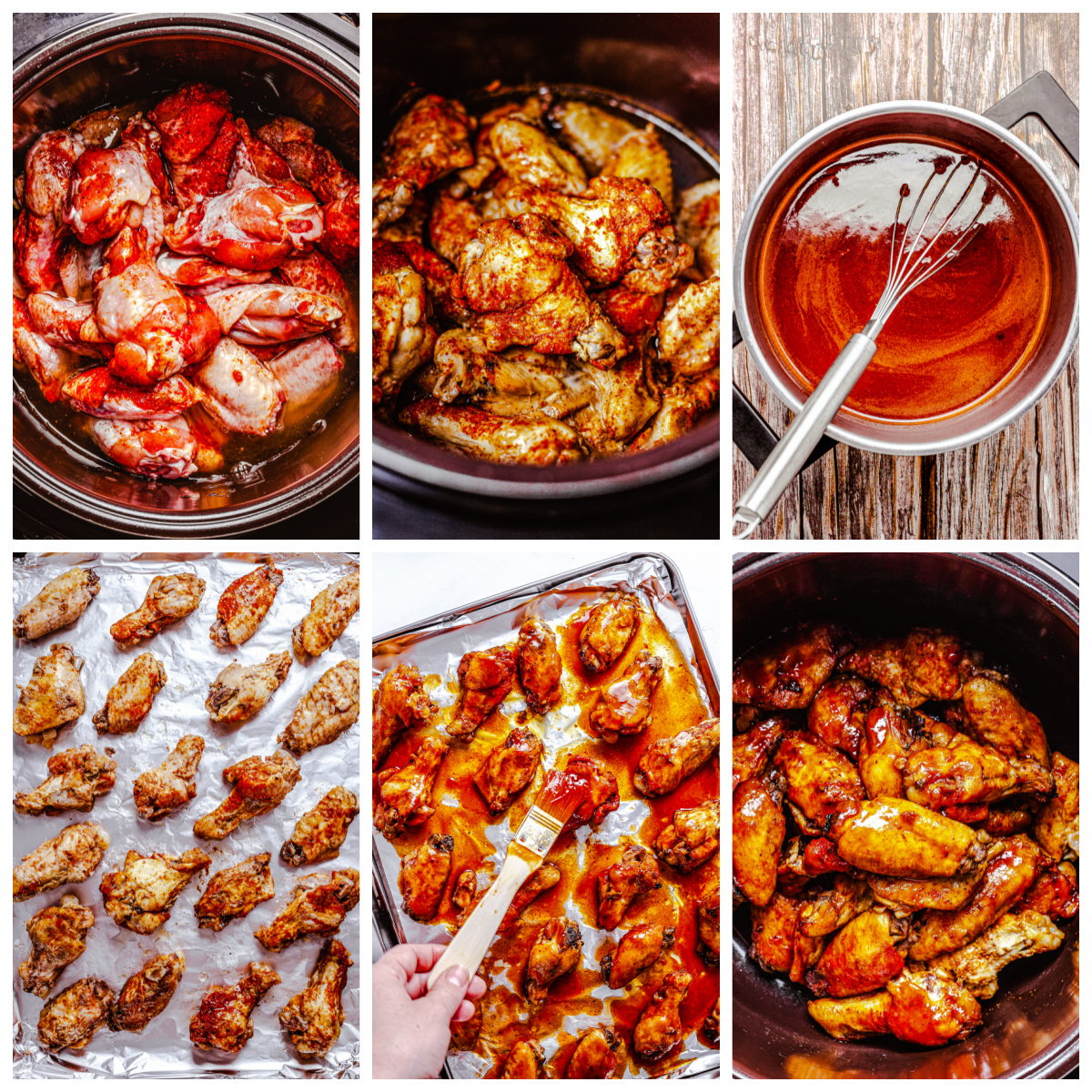 Step by step photos of how to make Chicken Wings.