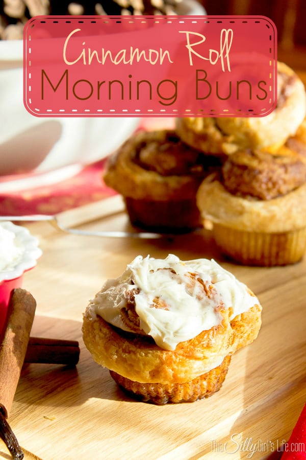 Cinnamon Roll Morning Buns, super flaky croissant like on the outside and moist, cinnamony deliciousness on the inside! AND, topped with the BEST cream cheese frosting, YUM!