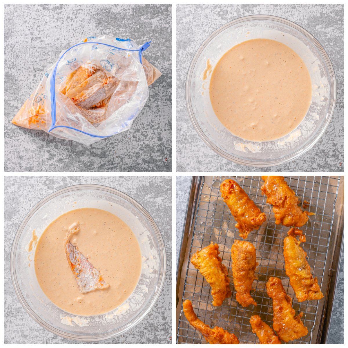 Step by step photos on how to make a Crunchy Battered Fish Recipe