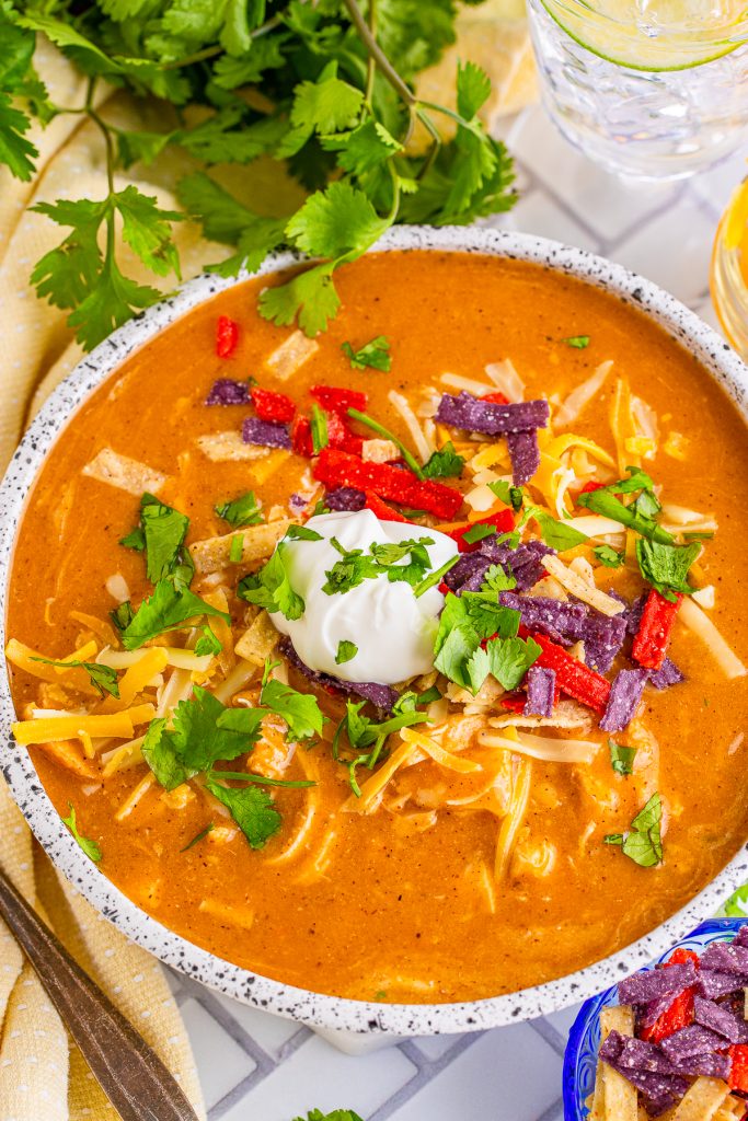 Copycat Chili's Chicken Enchilada Soup