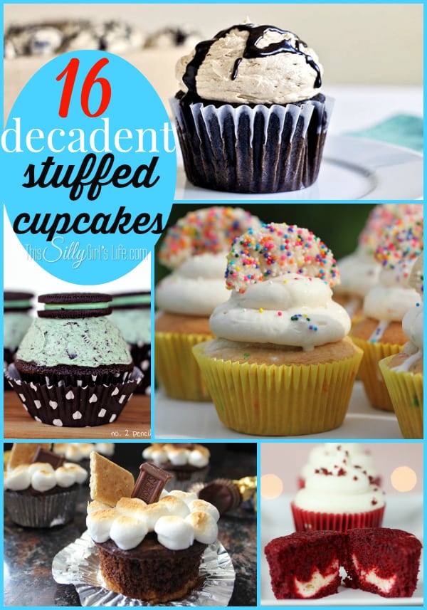 16 Decadent Stuffed Cupcakes