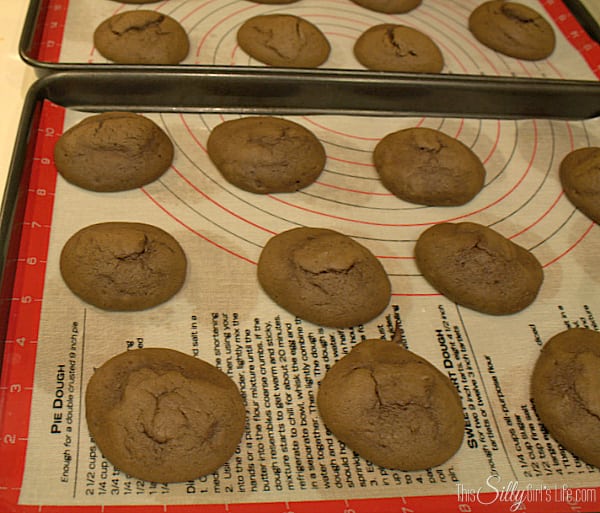Bake for 5-6 minutes until cookies look set. Place baking sheet on wire rack for 5 minutes to cool. Place cookies directly on wire rack to cool completely. 