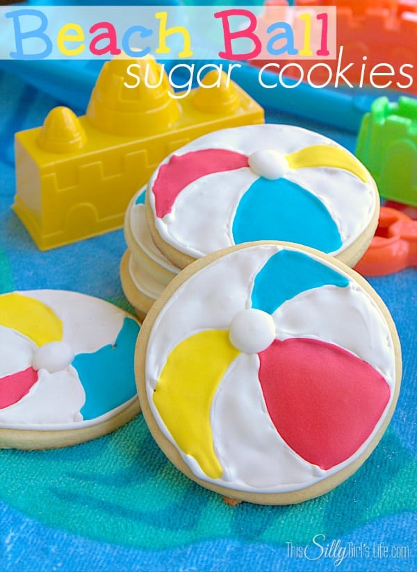 Beach Ball Sugar Cookies, follow this bloggers cookie journey as she learns how to decorate sugar cookies! First up are these adorable beach balls. #CreatizeBuzz