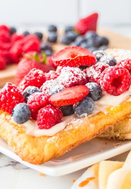 Square close up image of Berry Tart Recipe