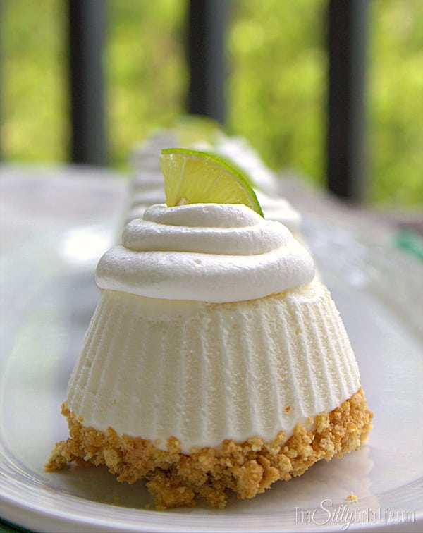 Individual Frozen Key Lime Pies, no bake, easy, tart and sweet like the perfect key lime pie!