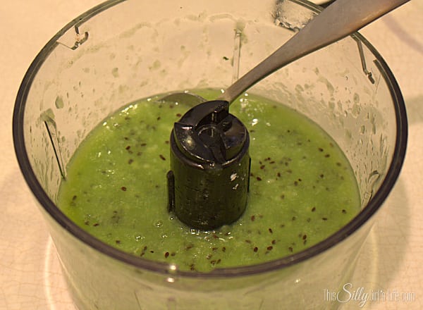 Combine all ingredients into a blender and blend until smooth. You can strain mixture if you with but I left it whole, I love the way the kiwi seeds pop. Serve over panna cotta or however you wish, enjoy!