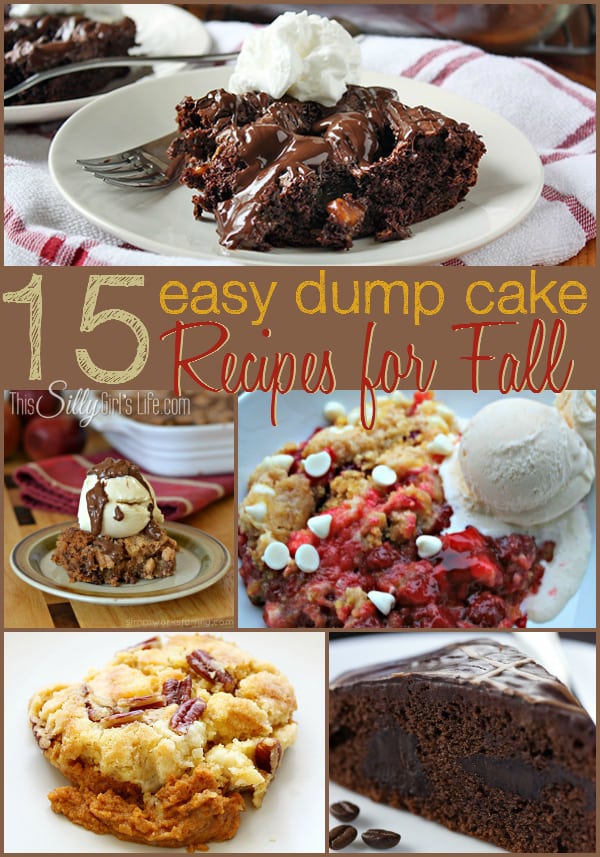 15 Easy Dump Cake Recipes for Fall, which one to make first?! YUM!