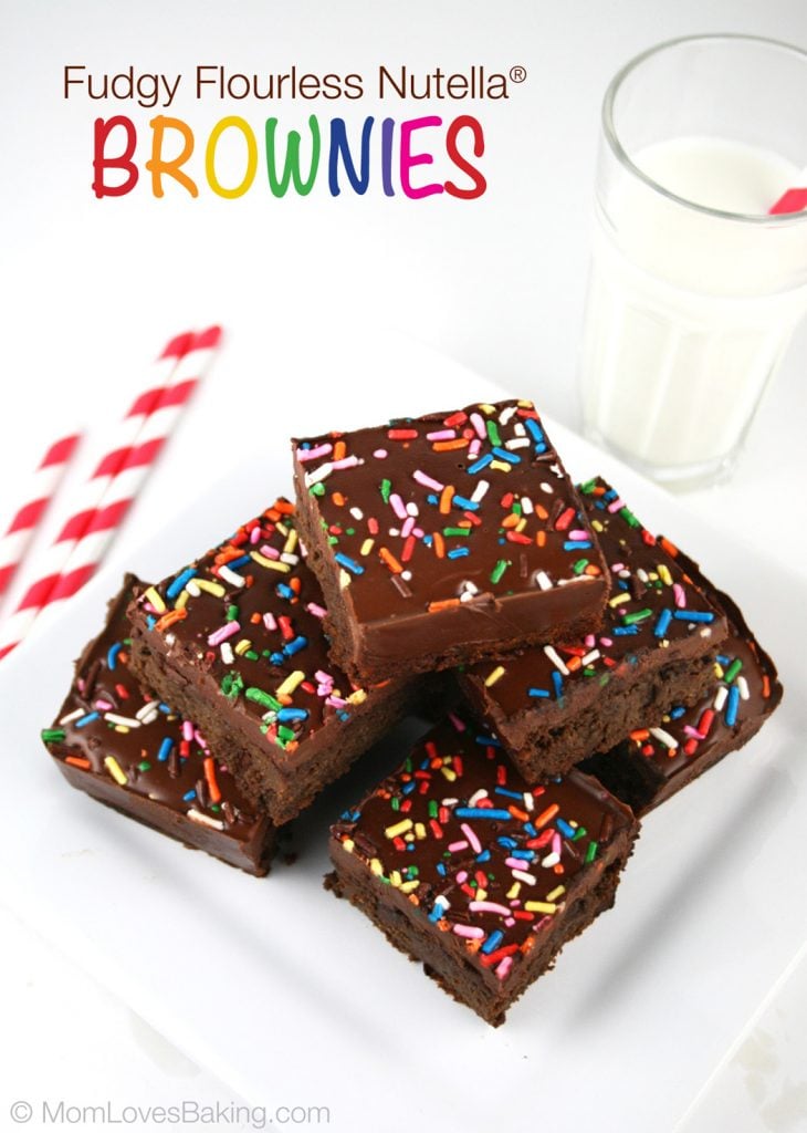 Fudgy Flourless Nutella® Brownies, the name says it all.. WOW!