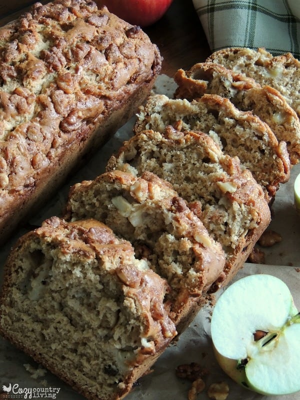 Share a little of Fall's harvest with your family and try this yummy Apple Walnut Loaf soon!