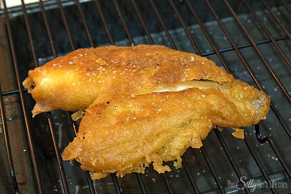 Beer Battered Fish, flaky white fish is dipped in a beer battered made from pancake mix and flash fried, a simple yet delicious weeknight meal! #GetYourBettyOn #ad - ThisSillyGirlsLife.com