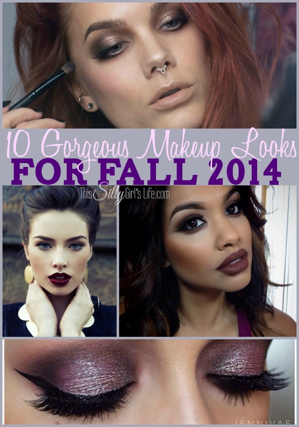 10 Gorgeous Makeup Looks for Fall 2014, get inspired with these beautiful makeup looks for fall! - ThisSillyGirlsLife.com