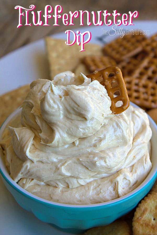 Fluffernutter Dip, the classic sandwich turned into a decadent, creamy dip! - ThisSillyGirlsLife.com 