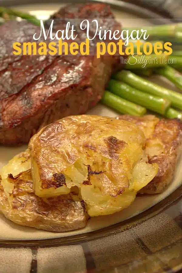 Crispy Malt Vinegar Smashed Potatoes Recipe