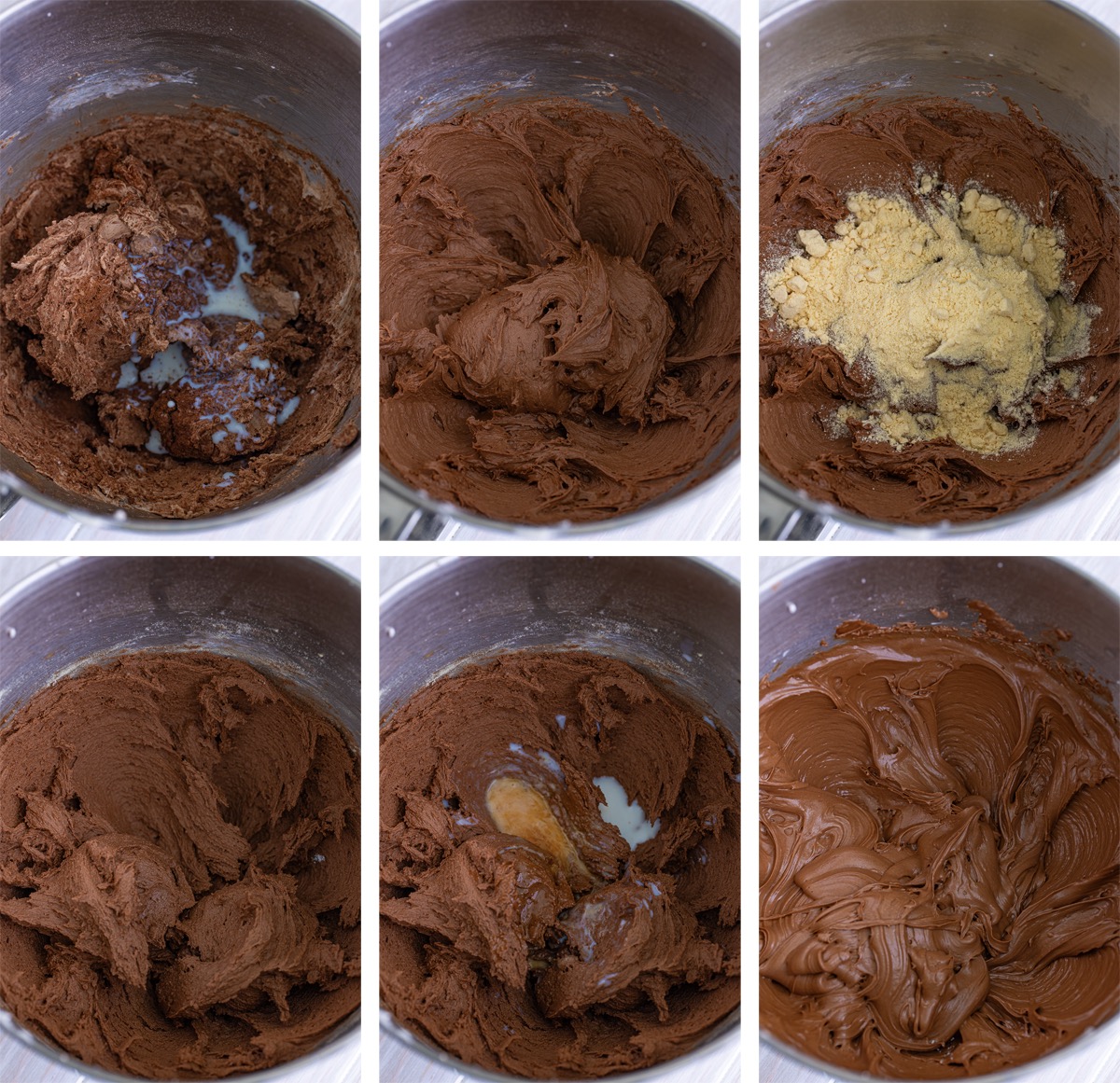 last steps on how to make Chocolate Buttercream Frosting
