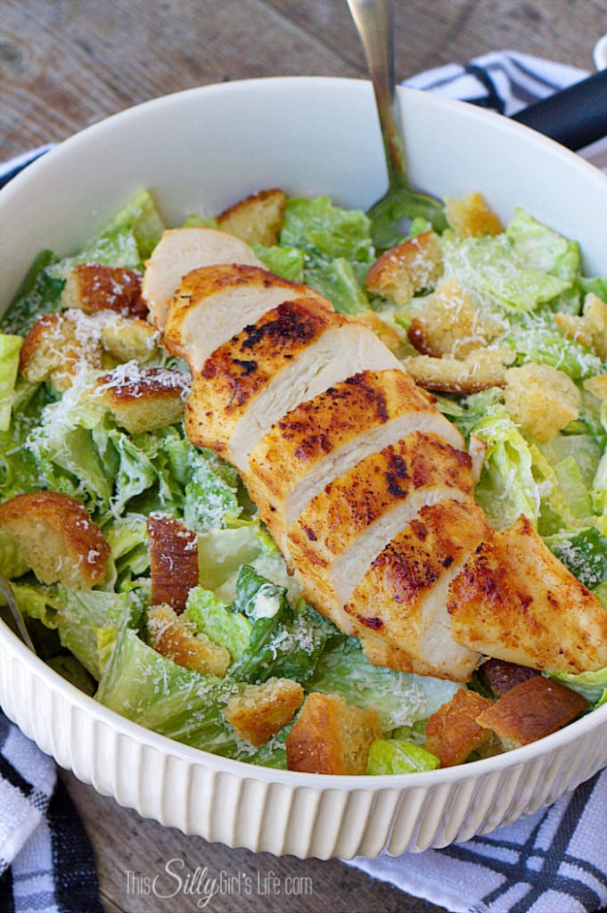 Smoked Caesar Salad with Chicken - This Silly Girl's Kitchen