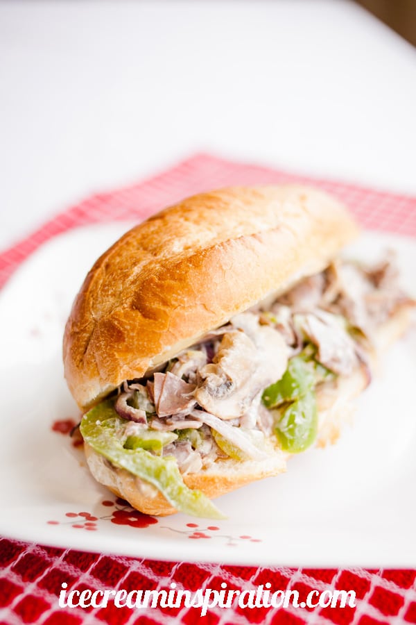 Cheater Cheesesteak Sandwiches, Make this popular sandwich in about 15 minutes for an easy, yummy weeknight meal!