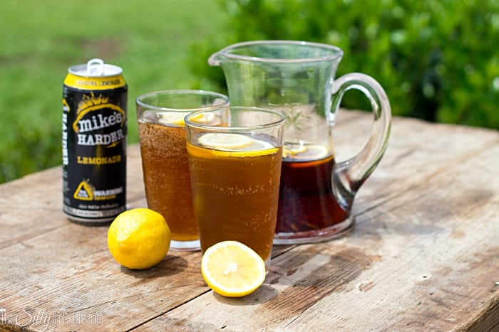 Boozy Half and Half Lemonade Iced Tea, a refreshing twist on a classic drink combo! - ThisSillyGirlsLife.com #ad #mikesVIP @mikeshard