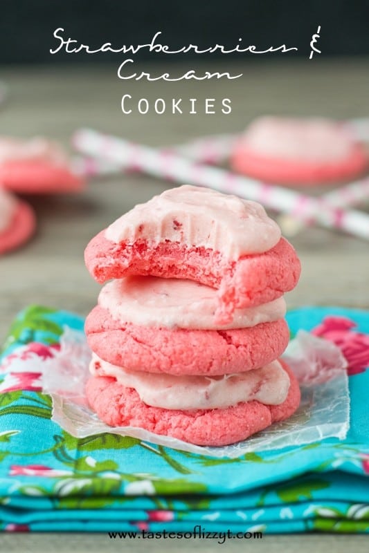 Strawberries-Cream-Cookies-made-with-a-cake-mix-and-jello.-Bursting-with-strawberry-flavor-and-creamy-milkshake-flavored-frosting