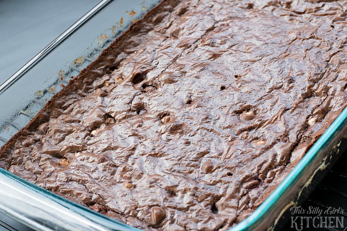 Mocha Nut Brownies, fudgy brownies loaded with peanut M&M’s®, topped with mocha frosting! from ThisSillyGirlsLife.com #ad #Walmart #MMSFlavorVote