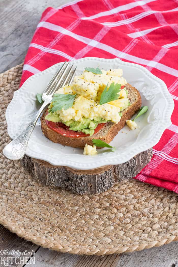Scrambled Egg Avocado Toast
