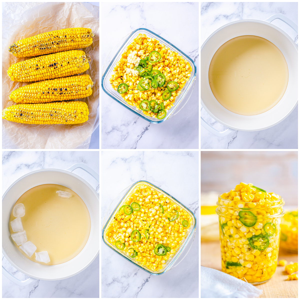 Step by step photos on how to make Corn Relish