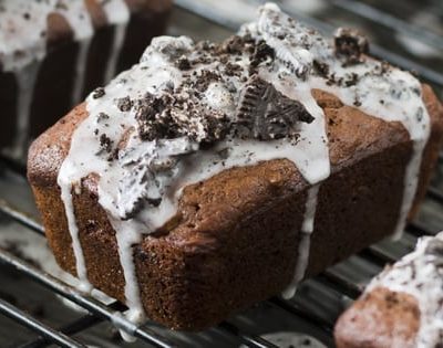 Mini Cookies and Cream Banana Bread Loaves