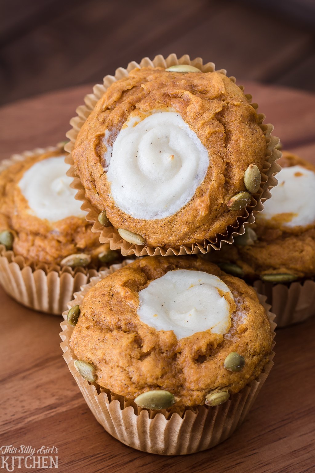 pumpkin muffins with cream cheese        <h3 class=