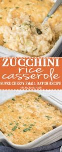 Zucchini Rice Casserole: Small Batch Recipe!