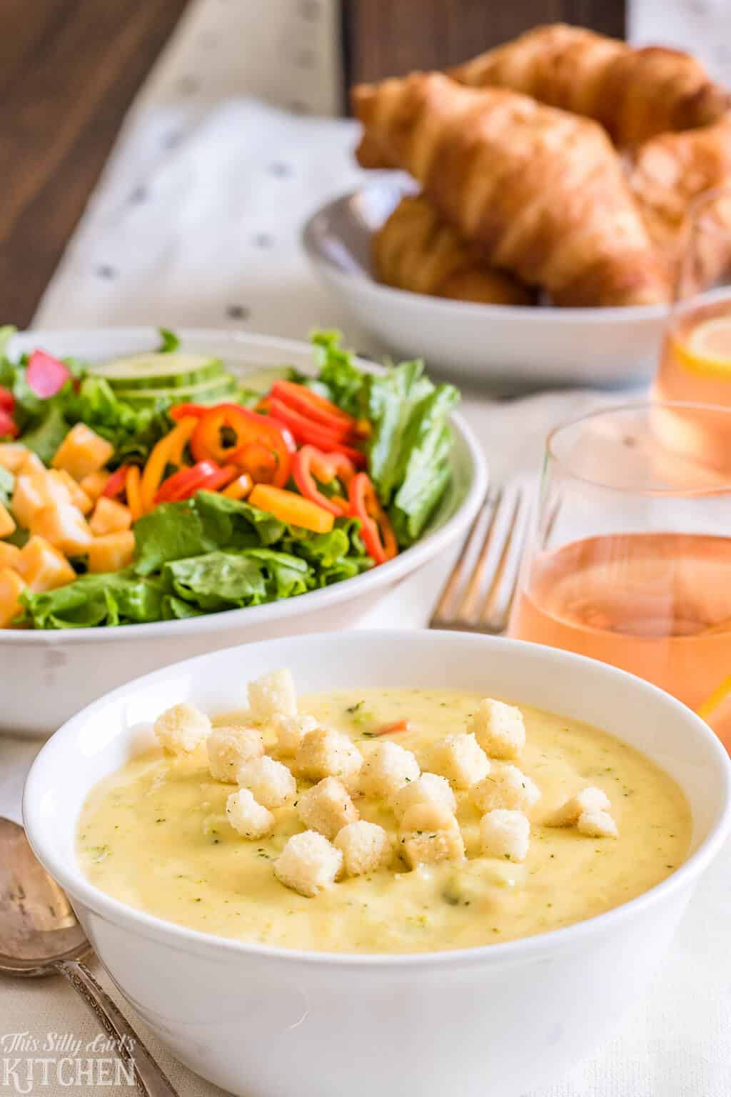 Creamy Garlic Salad Dressing, an easy, homemade dressing bursting with flavor!