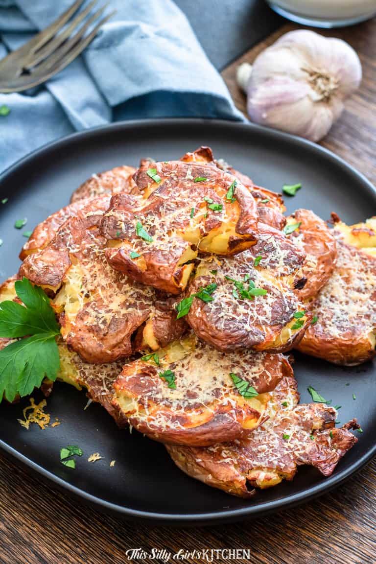 Parmesan Smashed Potatoes