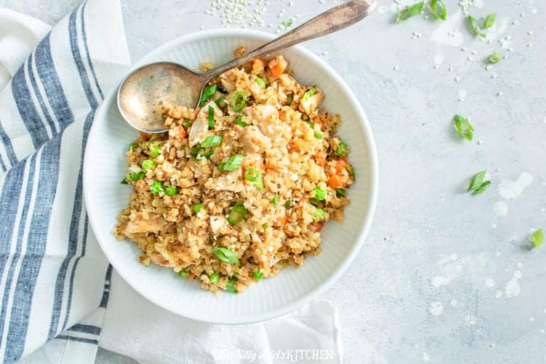 Cauliflower Fried Rice with Chicken