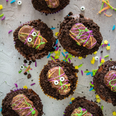 Monster Halloween Cupcakes