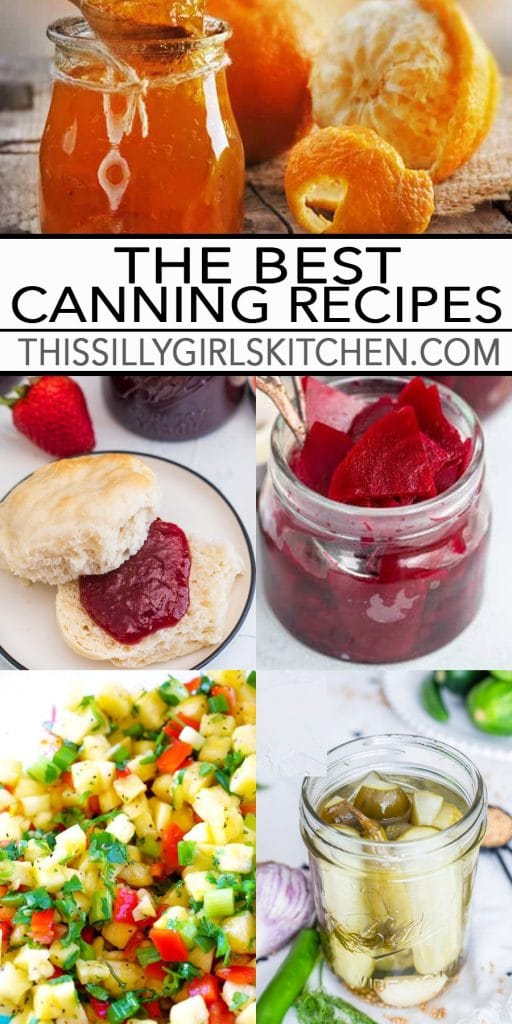 The Best Canning Recipes as seen on thissillygirlskitchen.com #canning #canningrecipes #watercanning