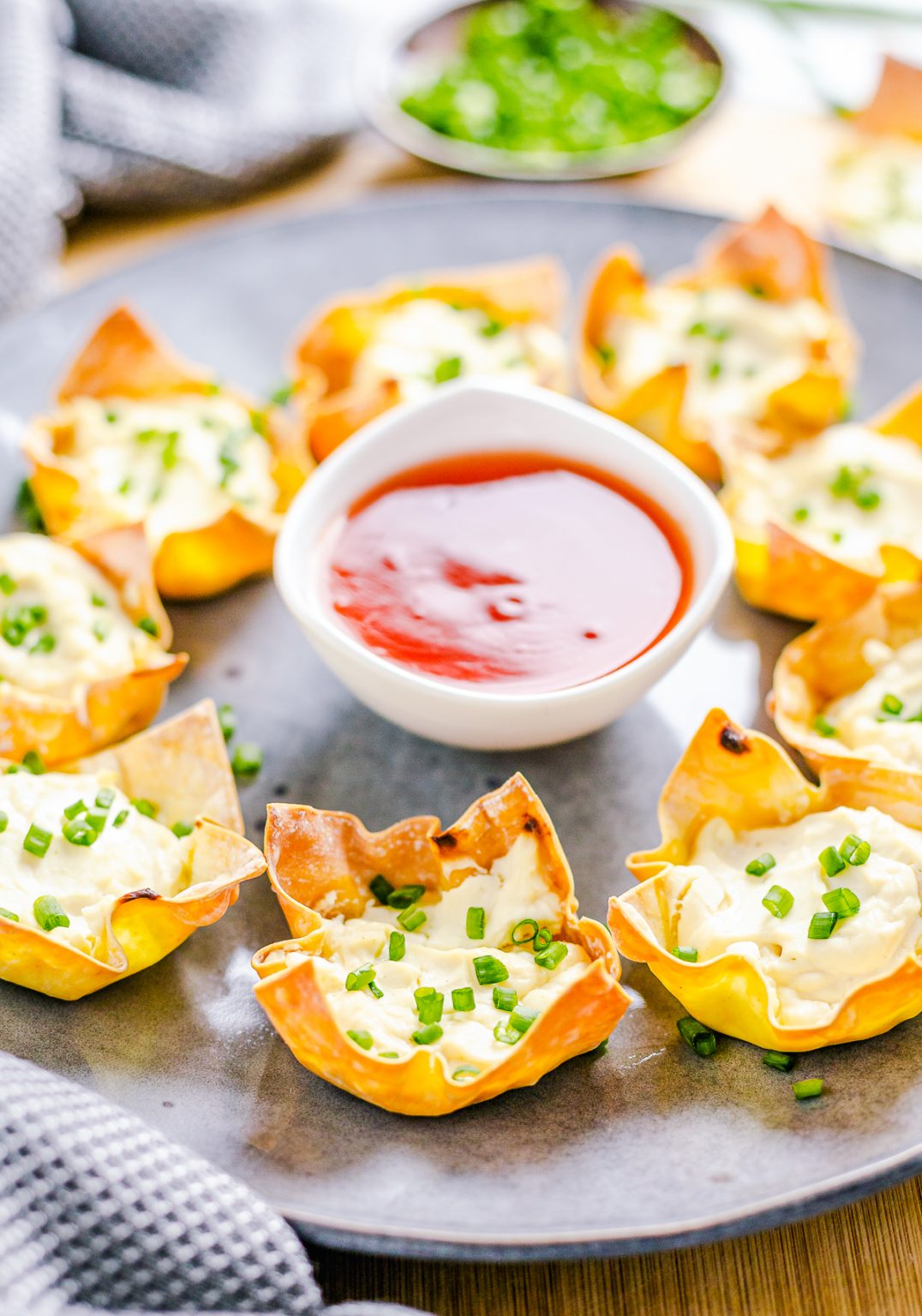 Baked Cream Cheese Wonton Cups (Ready Under 20 Minutes!)