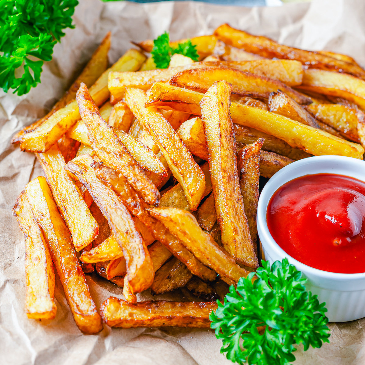 Homemade Double Fried French Fries