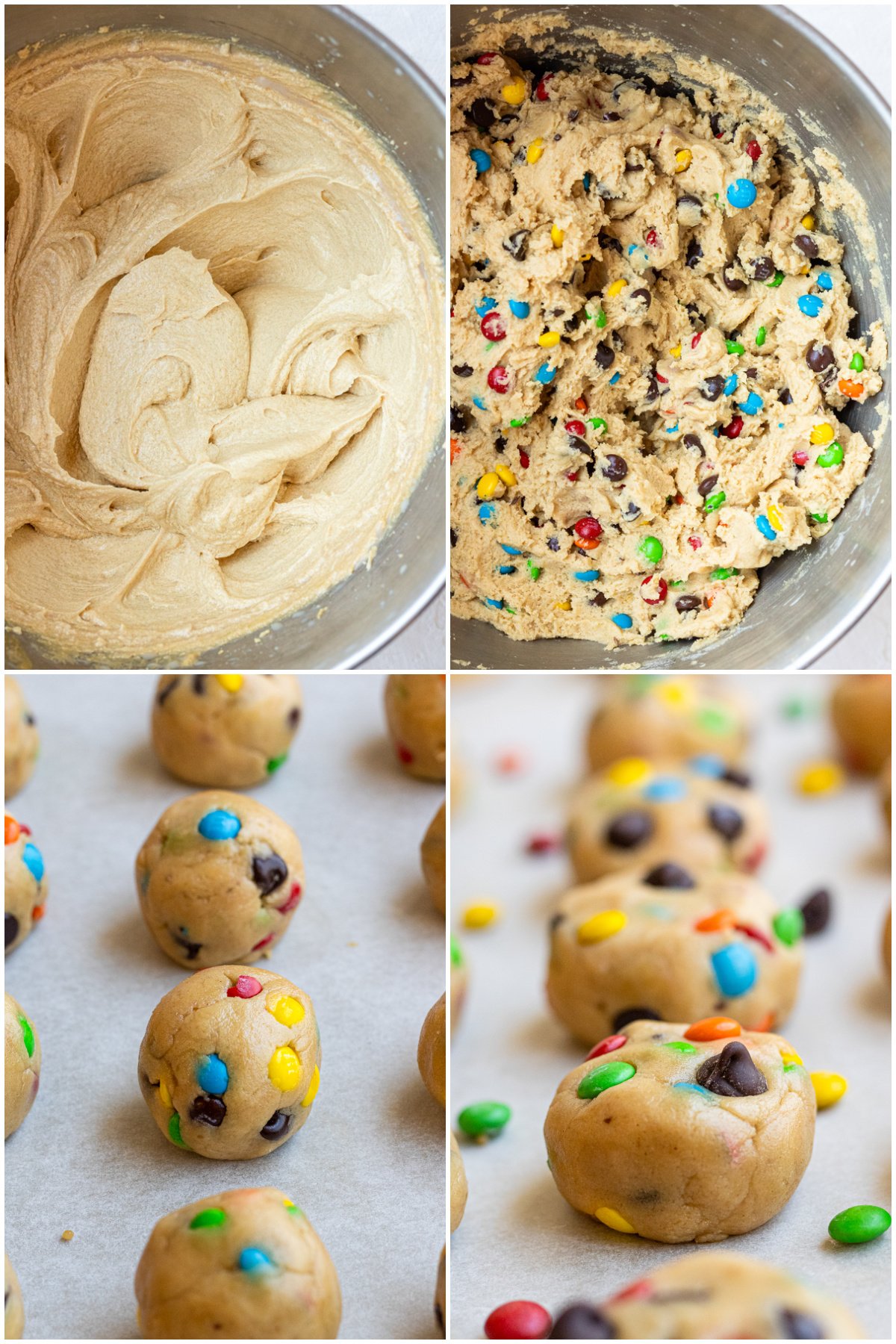 Step by step photos on how to make Chocolate Chip Peanut Butter Cookiese