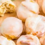 Close up of finished glazed Munchkins Recipe