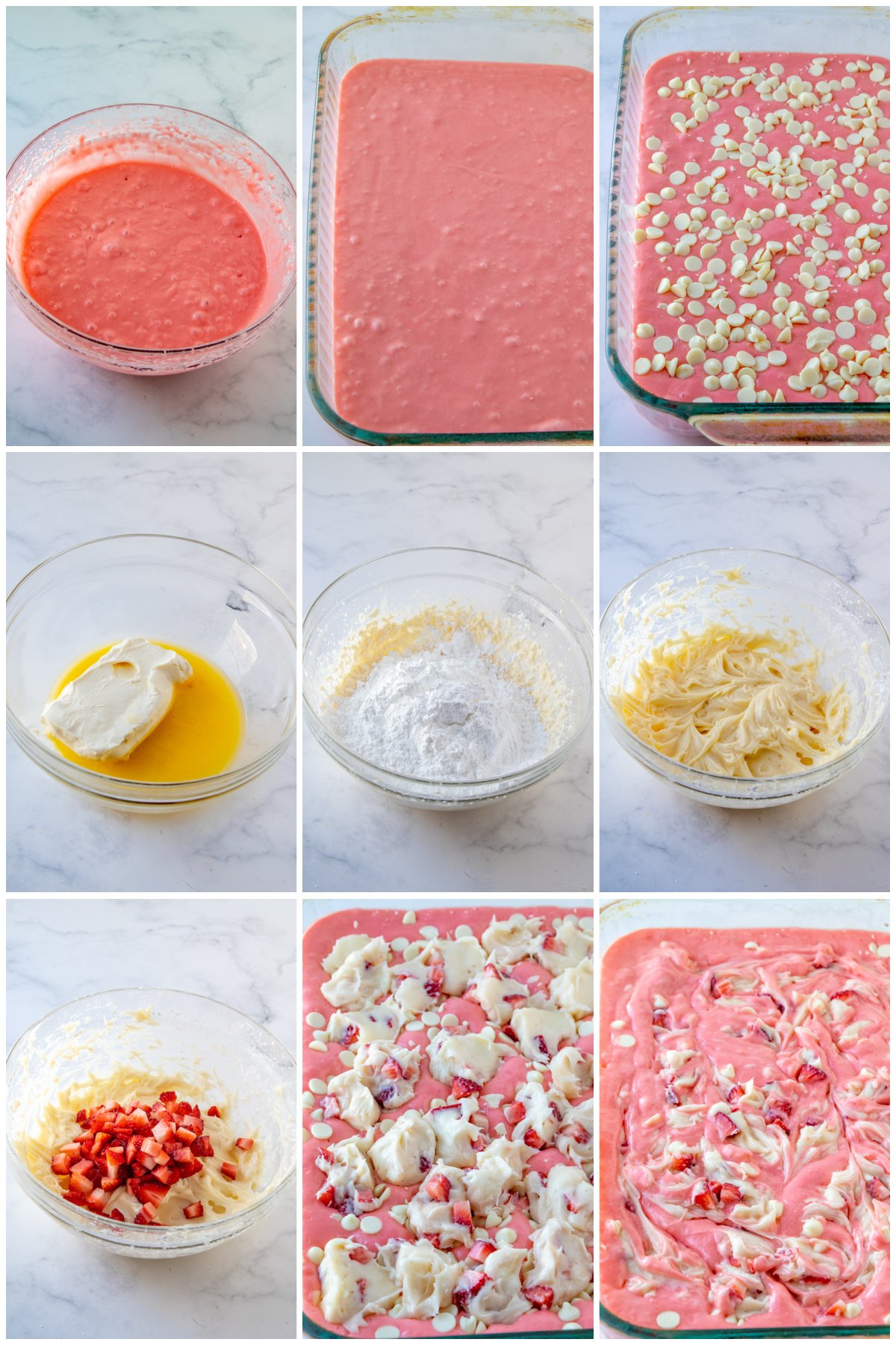 Step by step photos on how to make Strawberry Earthquake Cake
