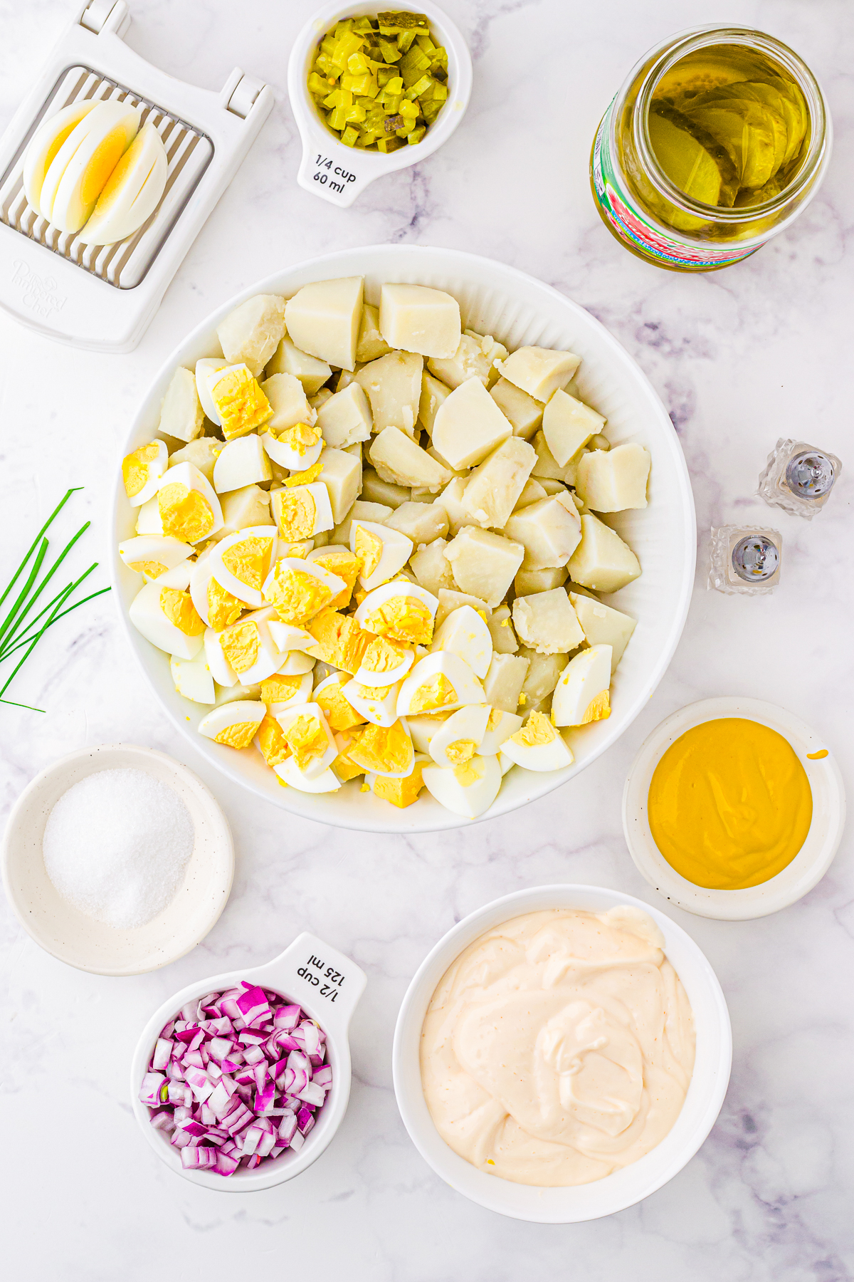 Ingredients needed to make Classic Potato Salad