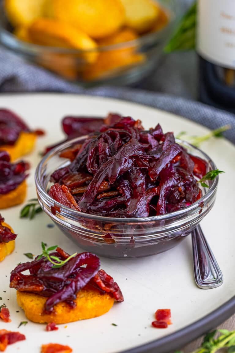Savory Red Onion Marmalade with Bacon