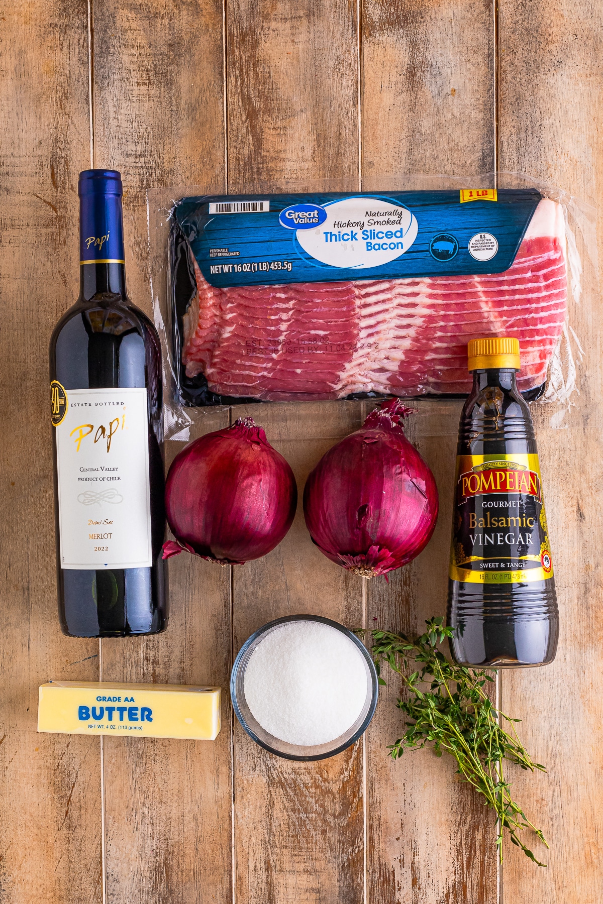 ingredients needed to make Onion Marmalade