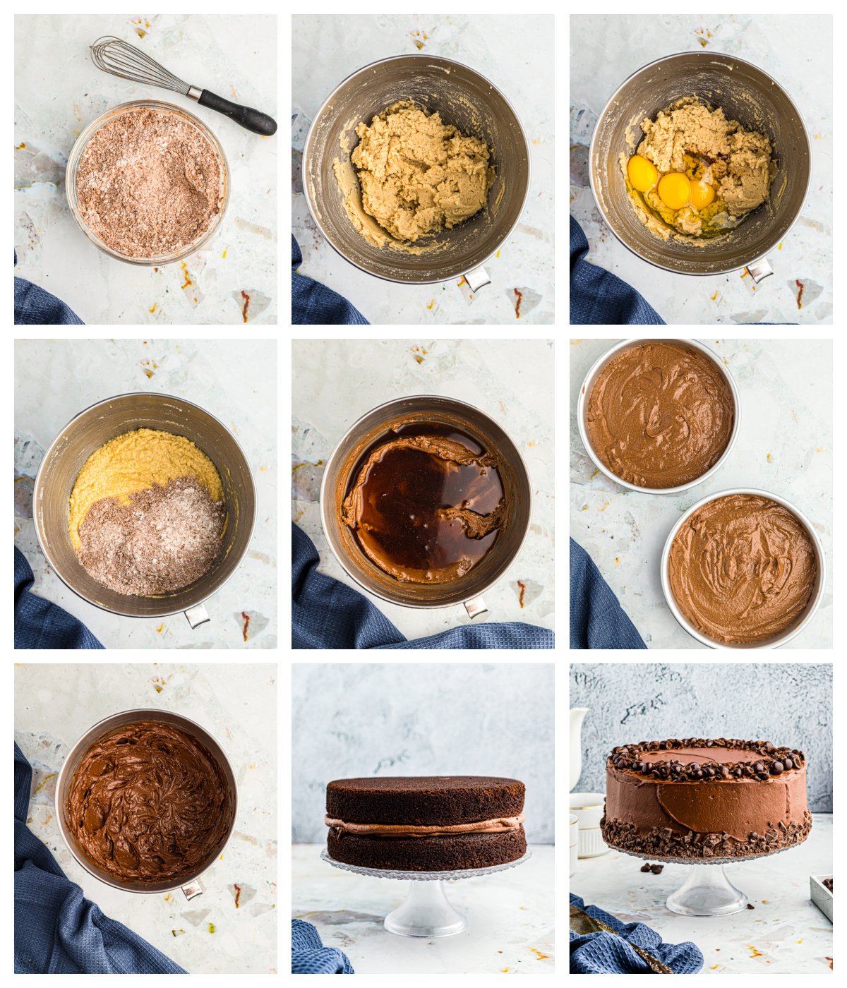 Step by step photos on how to make Chocolate Espresso Cake.