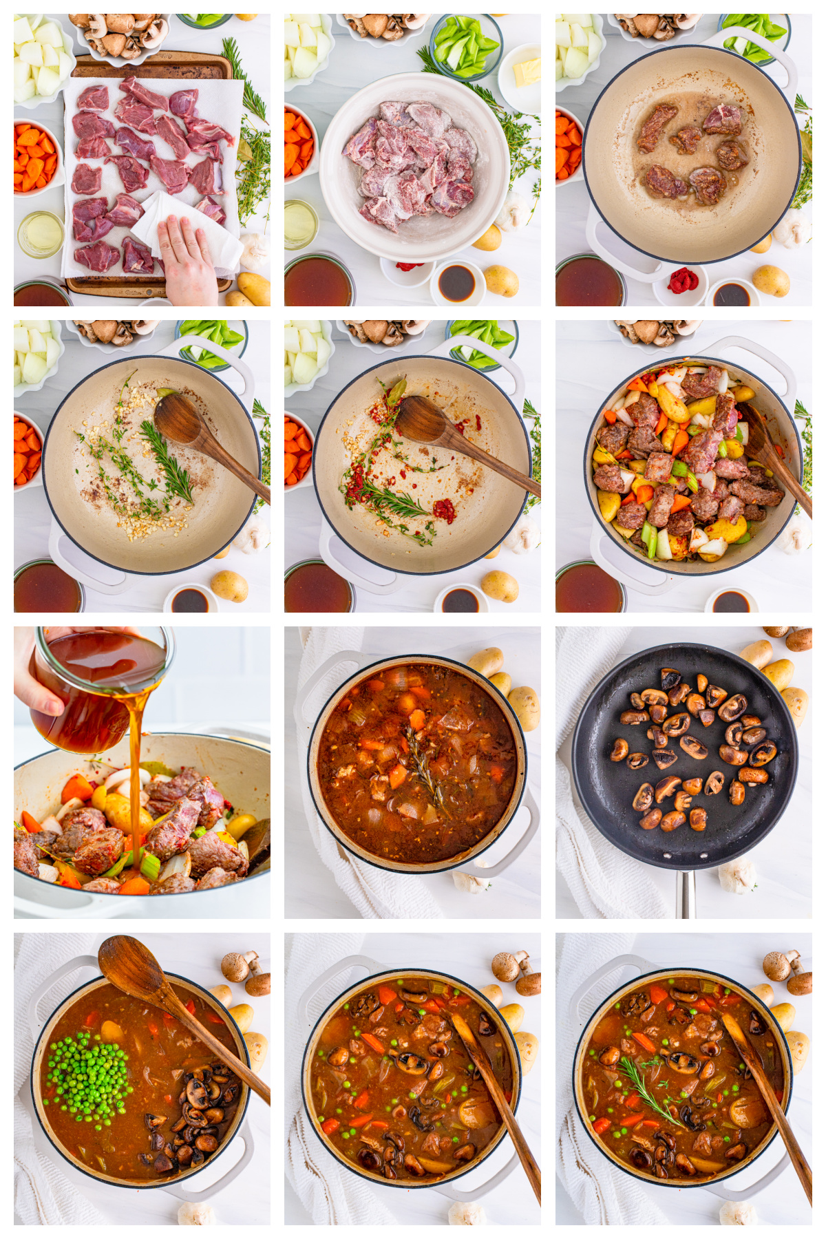 Step by step photos on how to make Venison Stew.